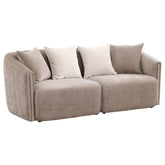 Orleans Furniture - Coaster - Townsend Chenille Upholstered Rolled Arm Sofa Latte - 504754